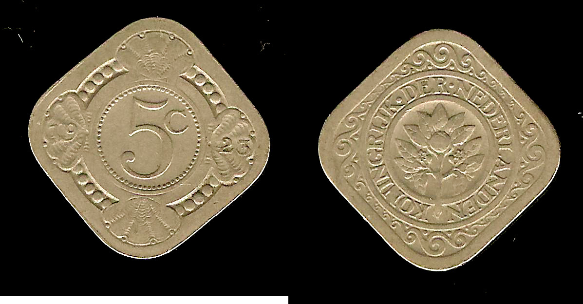 Pays-Bas 5 cents 1923 TTB